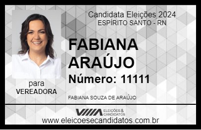 Candidato FABIANA ARAÚJO 2024 - ESPÍRITO SANTO - Eleições