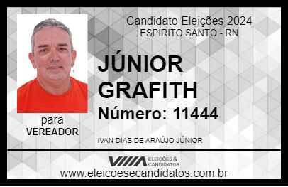 Candidato JÚNIOR GRAFITH 2024 - ESPÍRITO SANTO - Eleições