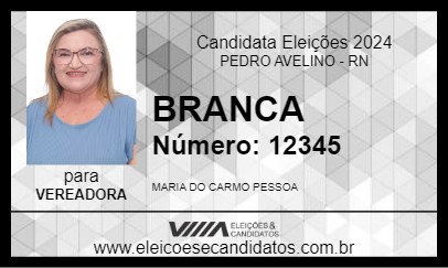 Candidato BRANCA 2024 - PEDRO AVELINO - Eleições