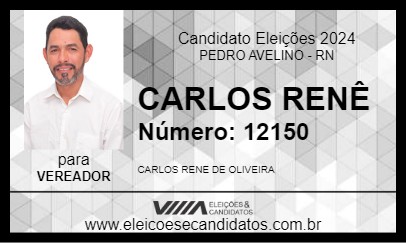 Candidato CARLOS RENÊ 2024 - PEDRO AVELINO - Eleições