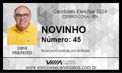 Candidato NOVINHO 2024 - CERRO CORÁ - Eleições