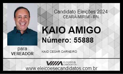 Candidato KAIO AMIGO 2024 - CEARÁ-MIRIM - Eleições