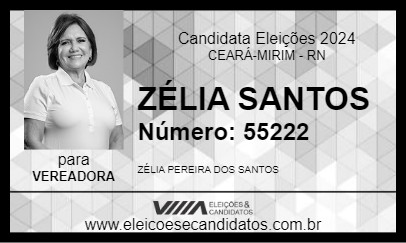 Candidato ZÉLIA SANTOS 2024 - CEARÁ-MIRIM - Eleições