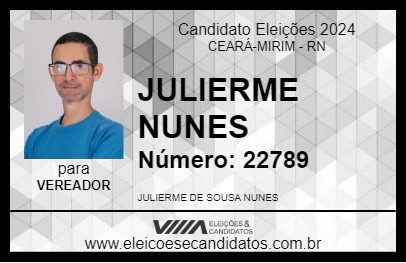 Candidato JULIERME NUNES 2024 - CEARÁ-MIRIM - Eleições