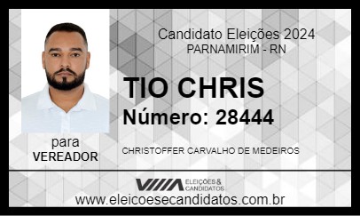 Candidato TIO CHRIS 2024 - PARNAMIRIM - Eleições