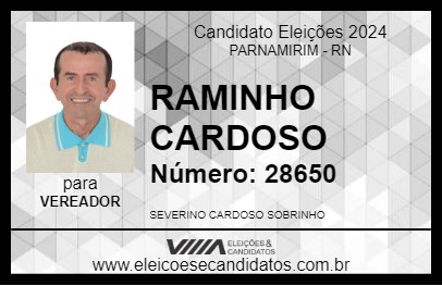 Candidato RAMINHO CARDOSO 2024 - PARNAMIRIM - Eleições