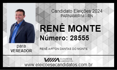 Candidato RENÊ MONTE 2024 - PARNAMIRIM - Eleições