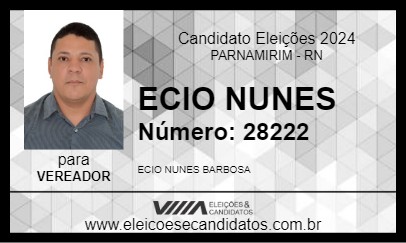 Candidato ECIO NUNES 2024 - PARNAMIRIM - Eleições