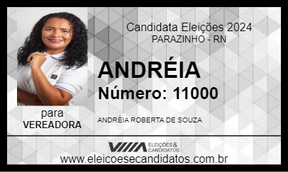 Candidato ANDRÉIA 2024 - PARAZINHO - Eleições