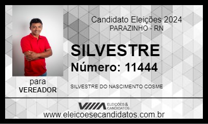 Candidato SILVESTRE 2024 - PARAZINHO - Eleições