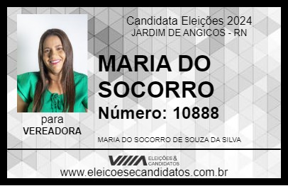 Candidato MARIA DO SOCORRO 2024 - JARDIM DE ANGICOS - Eleições