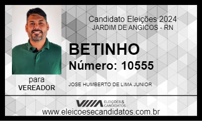 Candidato BETINHO 2024 - JARDIM DE ANGICOS - Eleições