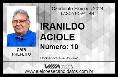 Candidato IRANILDO ACIOLE 2024 - LAGOA NOVA - Eleições