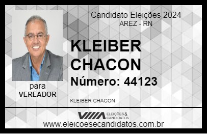 Candidato KLEIBER CHACON 2024 - AREZ - Eleições