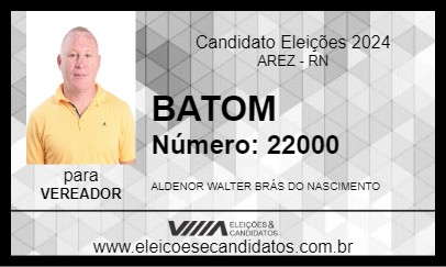 Candidato BATOM 2024 - AREZ - Eleições