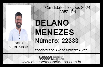 Candidato DELANO MENEZES 2024 - AREZ - Eleições