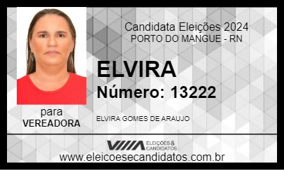 Candidato ELVIRA 2024 - PORTO DO MANGUE - Eleições