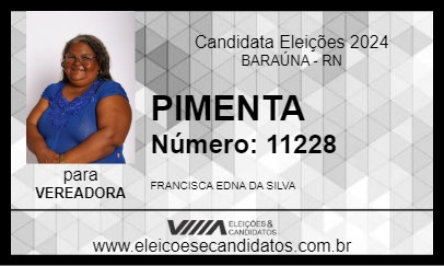 Candidato PIMENTA 2024 - BARAÚNA - Eleições