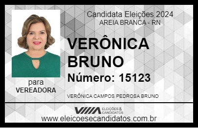 Candidato VERÔNICA BRUNO 2024 - AREIA BRANCA - Eleições