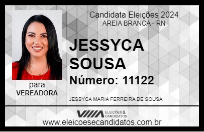 Candidato JESSYCA SOUSA 2024 - AREIA BRANCA - Eleições