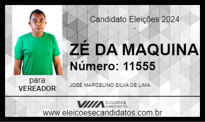 Candidato ZÉ DA MAQUINA 2024 - AREIA BRANCA - Eleições