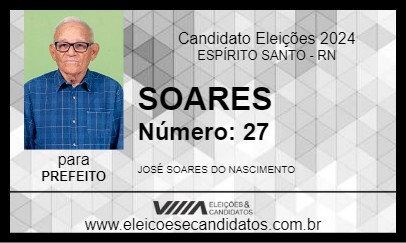 Candidato SOARES 2024 - ESPÍRITO SANTO - Eleições