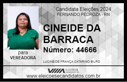 Candidato CINEIDE DA BARRACA 2024 - FERNANDO PEDROZA - Eleições