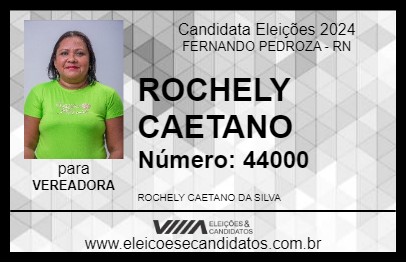 Candidato ROCHELY CAETANO 2024 - FERNANDO PEDROZA - Eleições