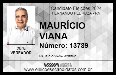 Candidato MAURÍCIO VIANA 2024 - FERNANDO PEDROZA - Eleições