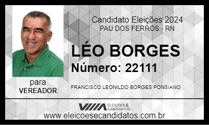 Candidato LÉO BORGES 2024 - PAU DOS FERROS - Eleições