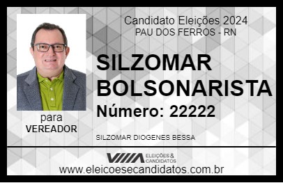 Candidato SILZOMAR BOLSONARISTA 2024 - PAU DOS FERROS - Eleições