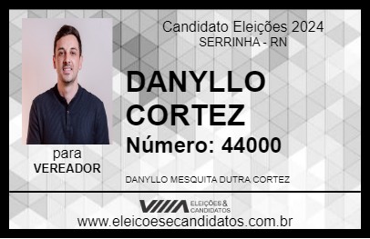 Candidato DANYLLO CORTEZ 2024 - SERRINHA - Eleições