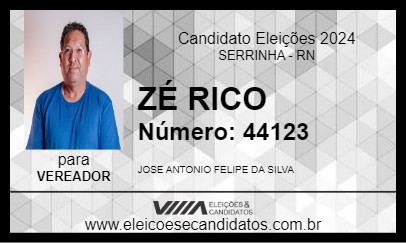 Candidato ZÉ RICO 2024 - SERRINHA - Eleições