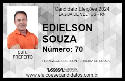 Candidato EDIELSON SOUZA 2024 - LAGOA DE VELHOS - Eleições