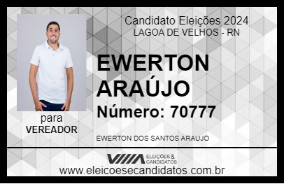 Candidato EWERTON ARAÚJO  2024 - LAGOA DE VELHOS - Eleições