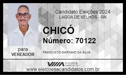 Candidato CHICÓ  2024 - LAGOA DE VELHOS - Eleições