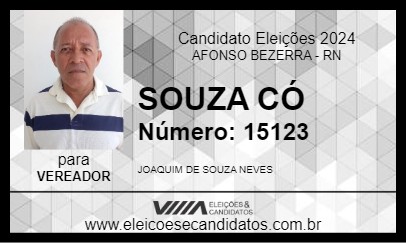 Candidato SOUZA CÓ 2024 - AFONSO BEZERRA - Eleições