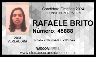 Candidato RAFAELE BRITO 2024 - AFONSO BEZERRA - Eleições