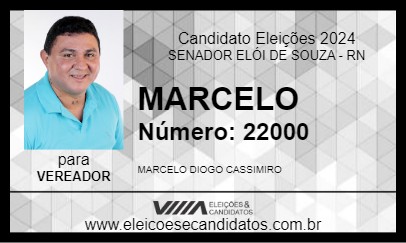 Candidato MARCELO 2024 - SENADOR ELÓI DE SOUZA - Eleições