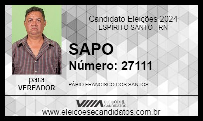 Candidato SAPO 2024 - ESPÍRITO SANTO - Eleições