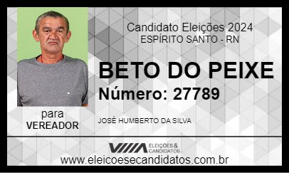 Candidato BETO DO PEIXE 2024 - ESPÍRITO SANTO - Eleições