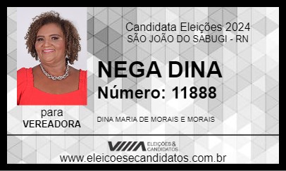 Candidato NEGA DINA 2024 - SÃO JOÃO DO SABUGI - Eleições