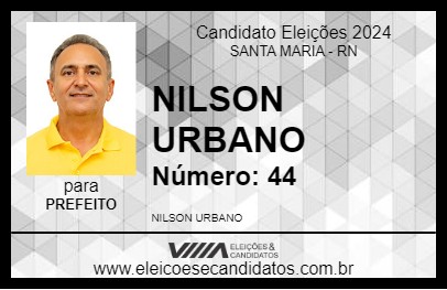 Candidato NILSON URBANO 2024 - SANTA MARIA - Eleições