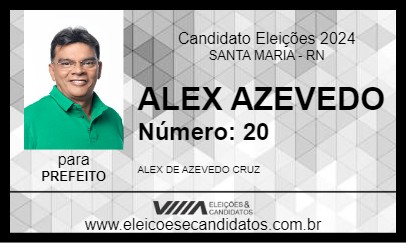 Candidato ALEX AZEVEDO 2024 - SANTA MARIA - Eleições