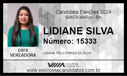 Candidato LIDIANE SILVA 2024 - SANTA MARIA - Eleições