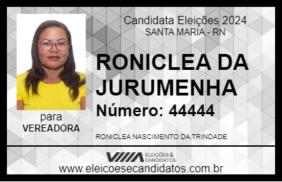 Candidato RONICLEA DA JURUMENHA 2024 - SANTA MARIA - Eleições