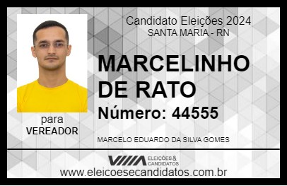 Candidato MARCELINHO DE RATO 2024 - SANTA MARIA - Eleições