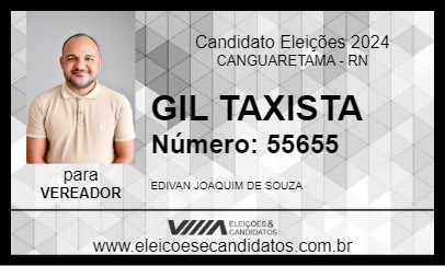 Candidato GIL TAXISTA 2024 - CANGUARETAMA - Eleições