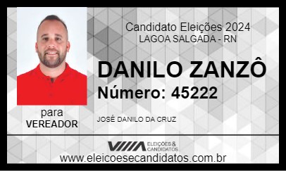 Candidato DANILO ZANZÔ 2024 - LAGOA SALGADA - Eleições