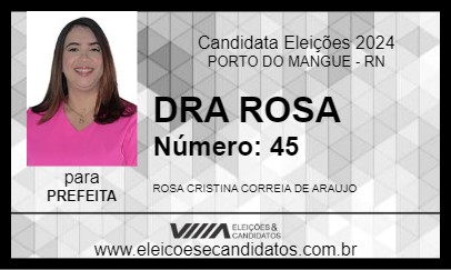 Candidato DRA ROSA 2024 - PORTO DO MANGUE - Eleições